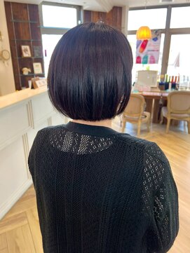 ユーシャンボール(U-CHAMBORD) コンパクトボブ【寝屋川/髪質改善/白髪ぼかし】