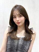 アフロート ルヴア(AFLOAT RUVUA)&nbsp;るなstyle 韓国くびれヘア/レイヤーカット/顔まわり薄め前髪新宿