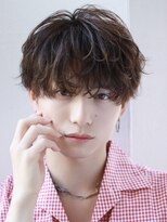 オーシャントーキョー サニー 原宿(OCEAN TOKYO Sunny)&nbsp;韓国マッシュシャドウパーマニュアンスパーマセンターパート黒髪