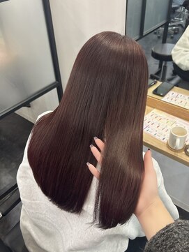 エスカーラ 町田(THE ESCALA) "ブリーチなし"ワインレッド