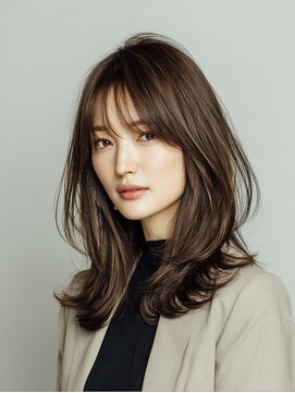 ルシードスタイル グローバルディー 稲毛店(LUCIDO STYLE GLOBAL.D) 王道レイヤー20代30代40代レイヤーカット韓国ボブ顔周り稲毛駅