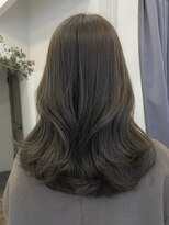 ヘアーアイスカルテット(HAIR ICI QUARTET)&nbsp;春カラーブリーチなしダブルカラーオリーブグレージュレイヤー
