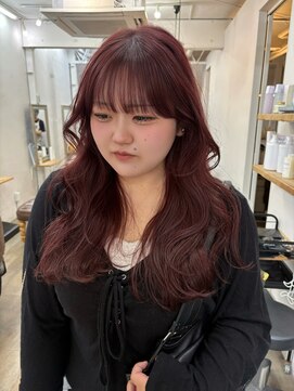アメリ(AMELIE) 【春山心彩】残留しにくいのに発色◎ワンブリーチボルドーカラー