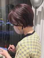 ビーハイブ 仙台駅前店(Behive)&nbsp;ピンクブラウン/ブリーチなし/ショートボブ/30代40代50代60代