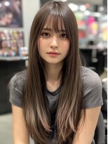 エル 横浜 ウエスト(eL 横浜 west) くびれヘア 美髪 ハイライトカラー アプリコットオレンジ