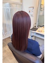 エルベ 茨大前店(elve) ブリーチ×ピンクレッドブラウン