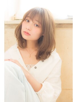 アドラーブル 万代店 (adorable) 透明感×抜け感ベージュ丸みワンカールレイヤー