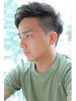 アクティフ(actif)&nbsp;サイドパートワイルドツーブロック無造作ショート