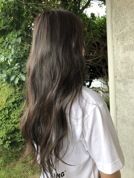 ヘア プロデュース キュオン(hair produce CUEON.) ロング × オーシャングレージュ