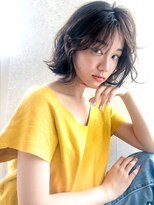 Liberte銀座 大人可愛いゆるふわボブ×シアベージュ