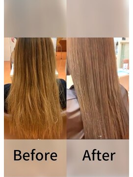 ヘアーメイクポリッシュ 西向日店 ルミエールジンジャー×艶髪ストレート