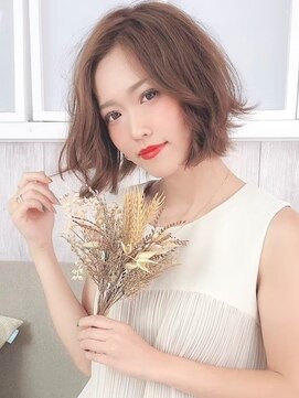 アレンヘアー 富士宮店(ALLEN hair) ピンクアッシュボブ_ヴェールウェーブブルージュ