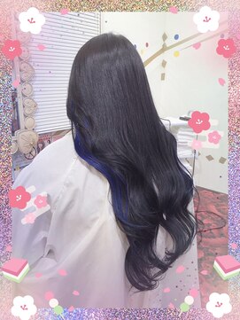 エデン ビークス チルドレン(EDeN Beeks children) #ブルーブラック#プルエクステ#ネイビーブルー#艶髪ロング