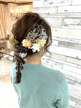 ヘアコレクション アンジュ(Hair collection Unge) 編み下ろしスタイル 名駅店 <早朝受付中>