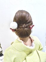 パズードコー(PSSD-CO.+5) 着物で綺麗め三つ編みヘア
