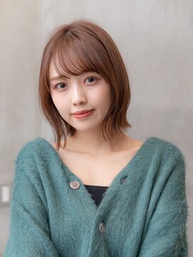 ケアリー 大泉学園(Carelly) 大人かわいい前髪セシルカットココアブラウンフリンジウェーブ