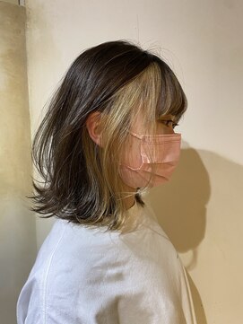 髪質改善と縮毛矯正の専門店 サンティエ(scintiller) フェイスフレーミングインナーカラー