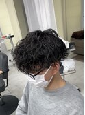 波巻きパーマ