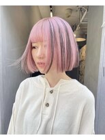 ジーナ(XENA) パステルピンクデザインローライト×チェリーブラウン