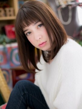 カバーヘア ブリス 戸田公園西口店(COVER HAIR bliss) 大人可愛いグレーベージュワンカールロブc5戸田公園20代30代40代