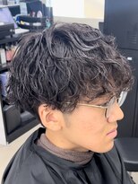 フイ 代々木(Hui)&nbsp;メンズ/アップバング/ツーブロックマッシュ/束間ショート/波巻き