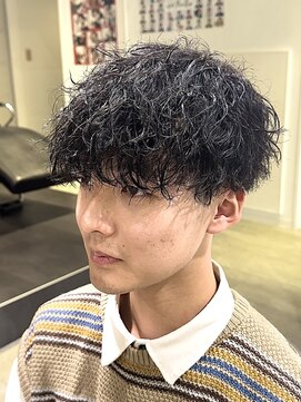 オーシャントーキョーウエスト 心斎橋 (OCEAN TOKYO WEST) 波巻きパーマメンズツイストスパイラルパーマツーブロック