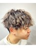 【メンズクーポン】トレンド波巻きパーマ＋カット＋トリートメント￥14000