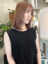 ノエロク 岐阜(noe rok)&nbsp;【ダブルマロンベージュ】顔まわりレイヤースタイル１