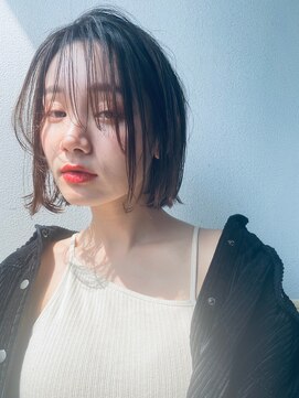 ケイト(kate) 【kate 大宮】ダークブラウン×シースルーバングボブカット