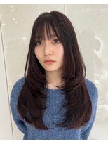 アンダーバーホワイトモデ 河内長野(_WHITE mode) ハイライトカラーミルクティーベージュレイヤーカット