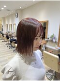 大人綺麗ボブ/藤沢/髪質改善縮毛矯正/ショート/脱白髪染め透明感