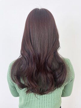 アイティーバイアルバム 八王子店(IT by ALBUM) 秋色ウルフレイヤーロングピンクヘアー透明感カラー_ba520241