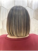 【白髪ぼかし】ハイライト/ボブ/バレイヤージュ