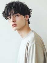 セプト 天神大名(SEPT.) ニュアンスパーマ　無造作　メンズパーマ　黒髪 マッシュヘア