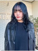 暗髪・透明感カラー