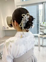 卒業式/袴着付け/袴ヘアセット/袴ヘアアレンジ/袴ヘア/