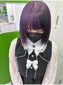 パープルカラー/ブラックメッシュ