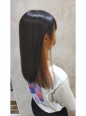 インナーカラーオレンジベージュ