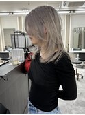 ハイライトハイトーンダブルカラー20代30代40代前髪長めULu
