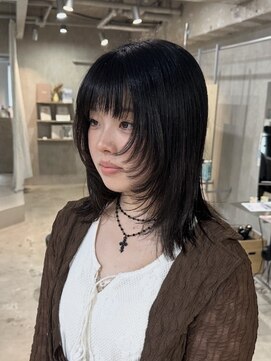 ラック 表参道(LUCK) レイヤーカット/顔まわりカット/ミディアムレイヤー/表参道/原宿