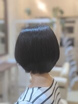 フィルアップヘア (fill up Hair)&nbsp;小顔◎秋の30代40代マニッシュショートボブ黒髪