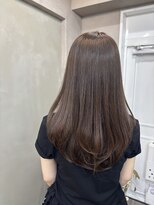 ファビ 渋谷(Fab)&nbsp;くびれヘア/暗めカラー/アプリコットオレンジ/縮毛矯正