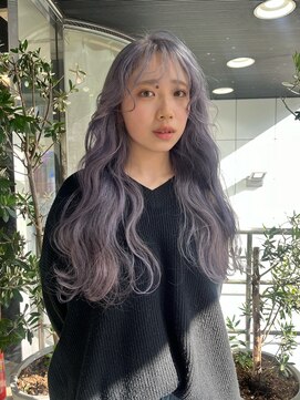 エルム 府中(yelm) 【ホワイトラベンダー×ロング】#ダブルカラー#ケアブリーチ