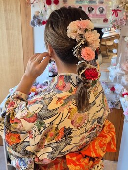 ミモザ 高台寺店(mimosa)の写真/【京都/清水寺/高台寺/祇園】和装だけではなく、結婚式などの洋装にも合ったヘアセットも♪