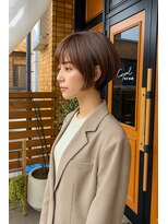 コポル(Copol)&nbsp;まわりと差がつく丸みショートボブ×ラテベージュ