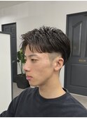 メンズショート　高松フェザーパーマ