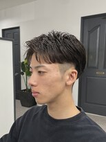 ログ(LOG)&nbsp;メンズショート　高松フェザーパーマ