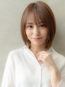 メゾンアルブル 向ヶ丘遊園 登戸(maison ARBLE) 20代30代大人ガーリーハイライトココアブラウン小顔ショートボブ