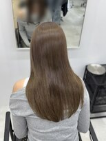 ディジョン(Dijon) 韓国顔まわりレイヤーカットグレージュオリーブベージュブラウン