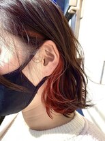 トンネルヘアー(Tunnel hair)&nbsp;イヤリングレッド